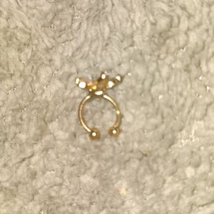 Diamond flower earring cuff